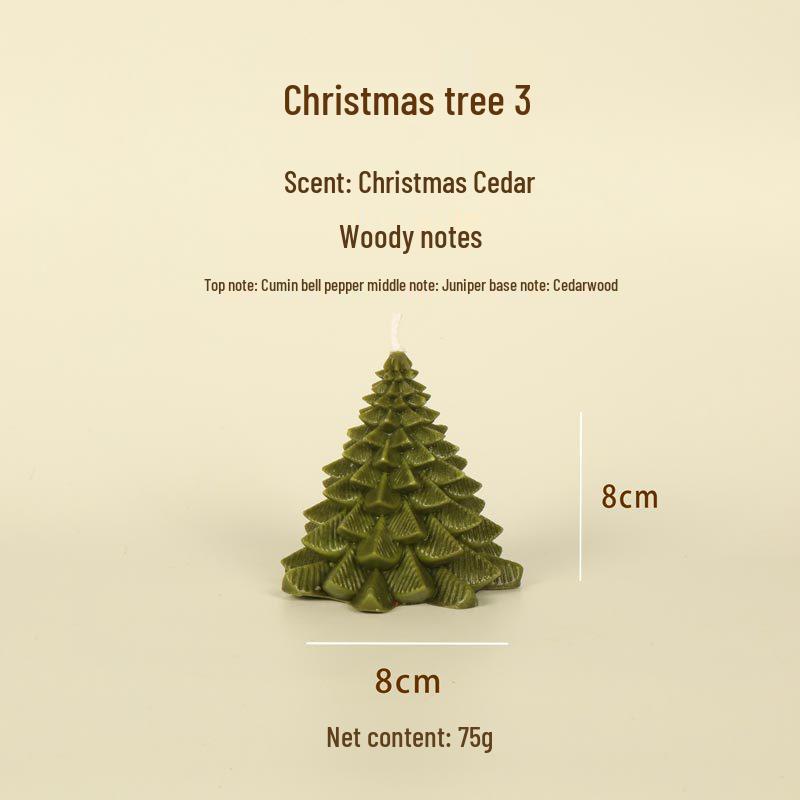 Christmas Scented Atmosphere Candles and Imitation Ornament Gifts