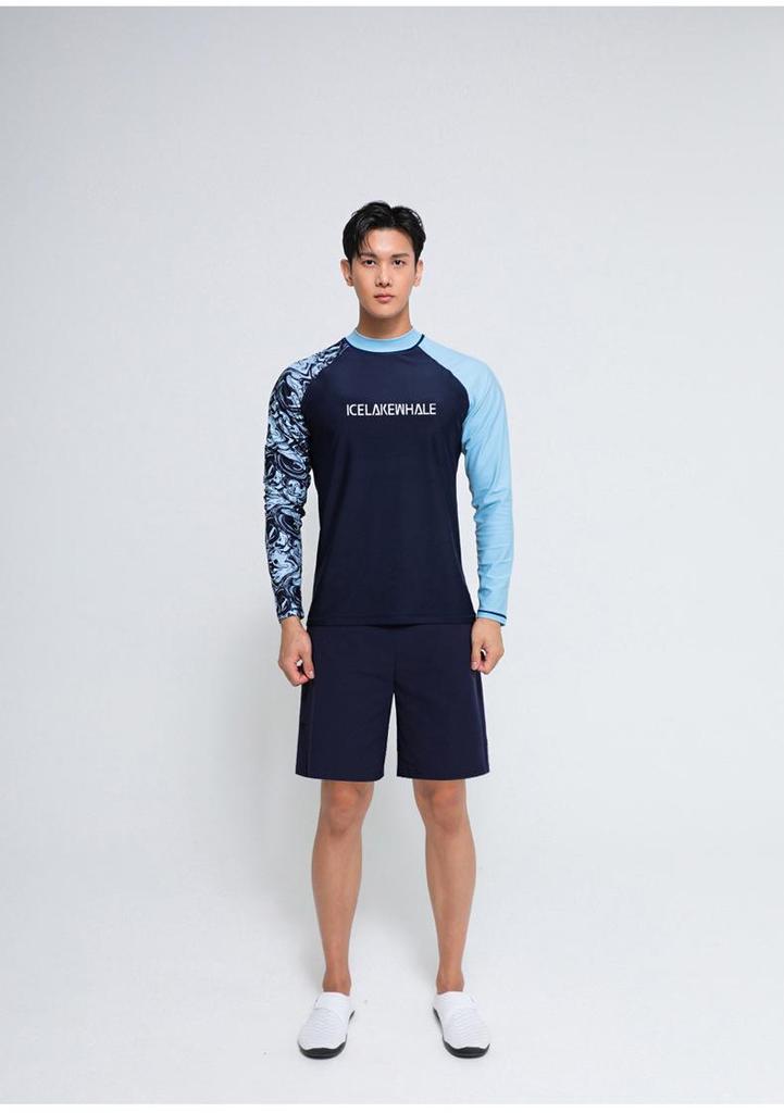 Herren Zweiteiliger Schnelltrocknender Sonnenschutz Neoprenanzug für Surfen, Schnorcheln & Strandschwimmen