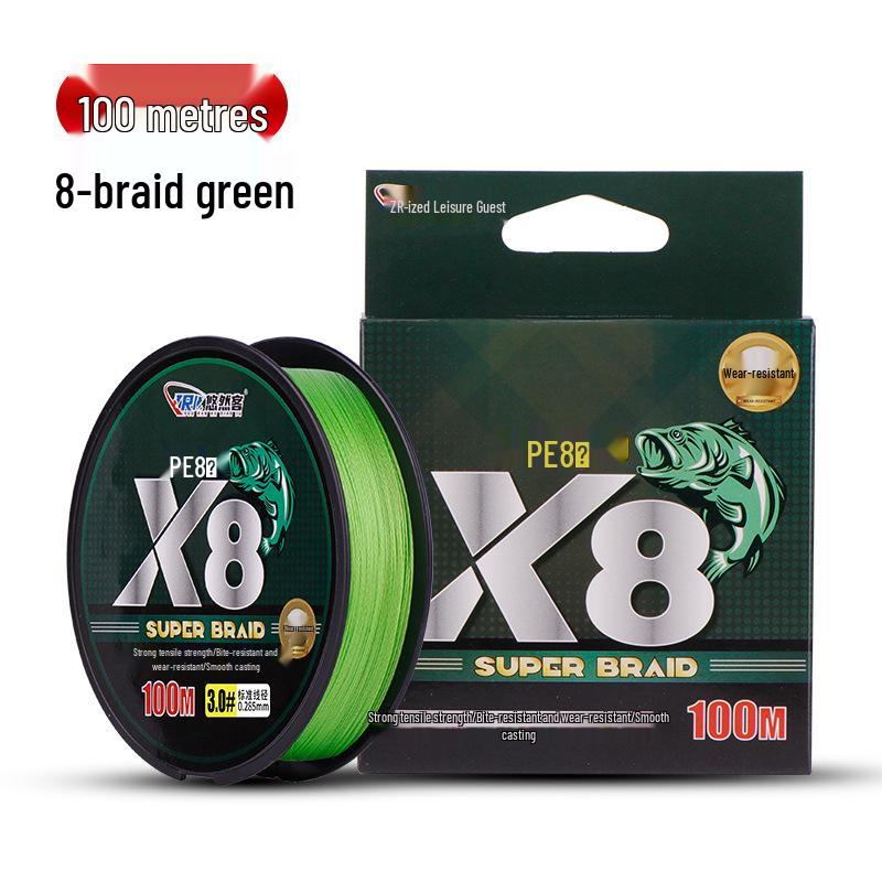 Superglatte PE Dyneema Angelschnur: 8-fach/4-fach geflochten, 100m/150m - Spezielle Hauptschnur für Köder