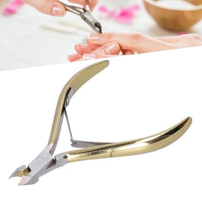 Non-Slip Handle Model D-501 Cuticle Nippers Stainless Steel Dead Skin Cutter  For Fingernails