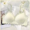 Women Seamless Invisible Thin Wireless Comfortable Push Up Sleep Bra With Thin Straps