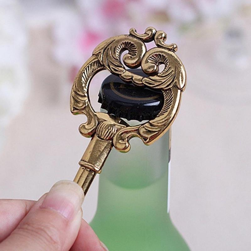 

Metal Opener Alloy Party Favors Gift Bottle Opener Bar Kitchen Tool Vintage Key Shape Key Chain золотистый