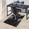 1pc Fire and Blood Office Carpet Chair Mats, Home Decor Mat | Fantasy Theme Mat | Durable Mat, Dragon DecorB23