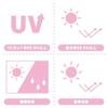 Sanrio Folding Umbrella Sun Rain Hello Kitty 100 Polyester UV Cut Rate 99.9 Higher Light Blocking Water Repellent Treatment 297780