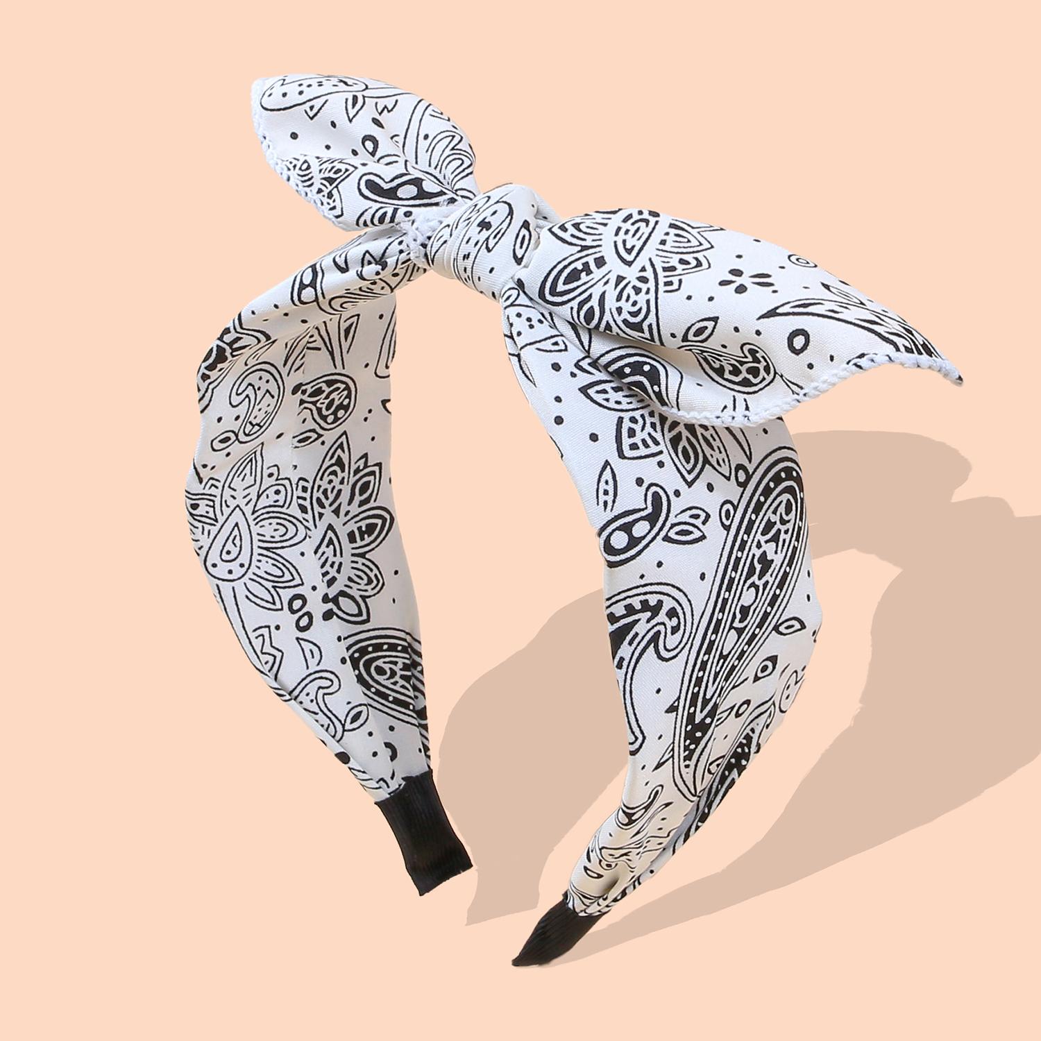 

1/3 шт. Модная широкая повязка на голову с принтом, большие банты для волос, повязки на голову в стиле бохо, повязка для волос для женщин, девочек, аксессуары для волос