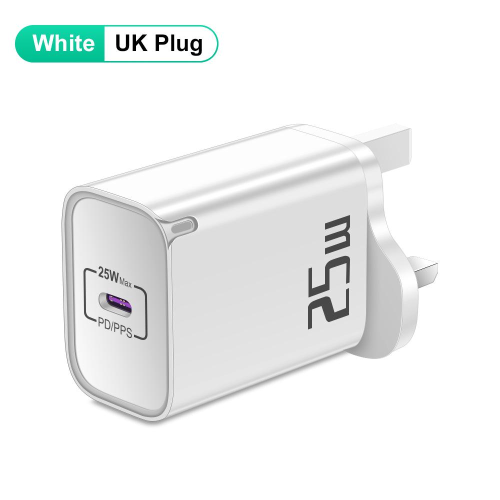 20W PD Fast Charger for Mobile Phones - EU/US/UK Travel Plug Specifications