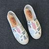 2025 Summer Ladies Casual Comfort Bohemian Slip On Lazy Shoes Female Womens Flat Slip On Canvas Strap Loafers Straw Espadrilles