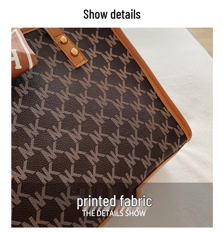 Women's 2022 Trendy Large Silk Scarf Shoulder Tote Bag