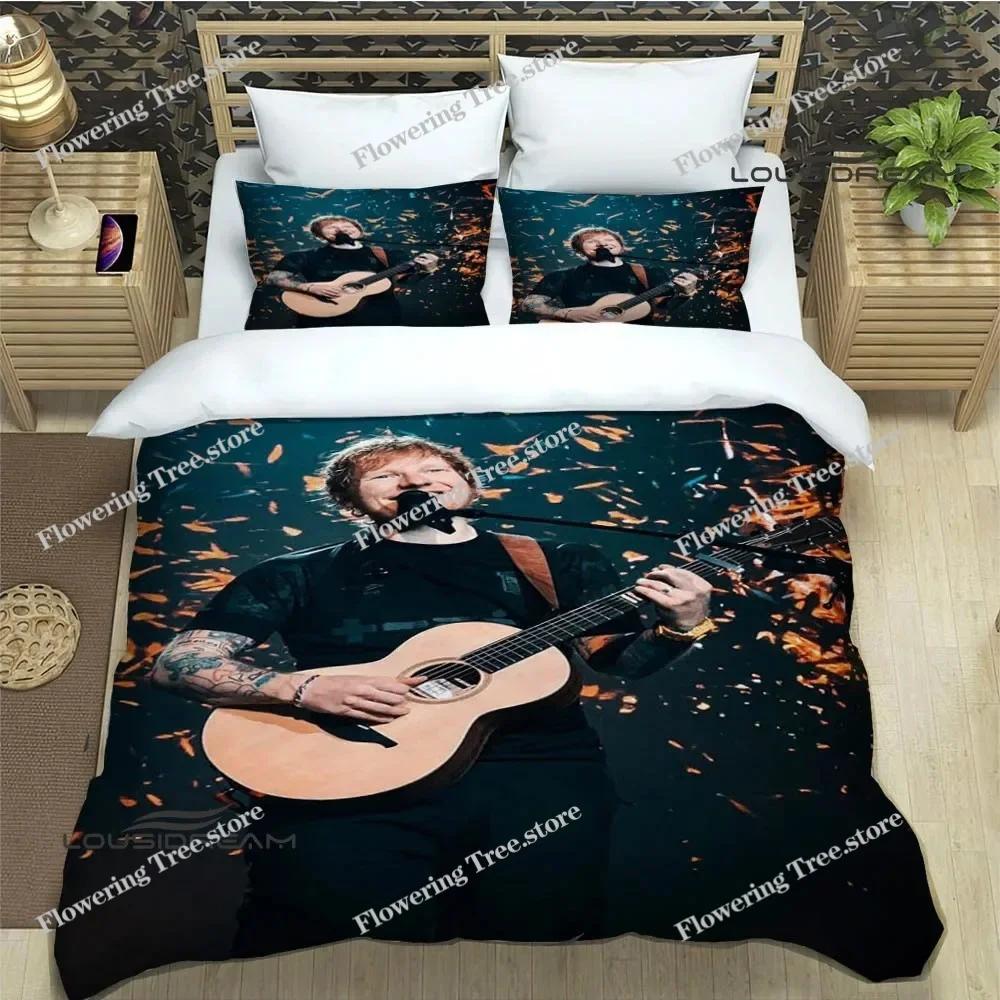 Singer Ed Sheeran Printed Bedding Sets Exquisite Supplies Set Duvet Cover Bed Comforter Set Bedding Set Luxury Birthday Gift