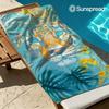 Tropische Jungle Jaguar Sneldrogende Badhanddoek Microvezel strandlaken lichtgewicht zwemmen kamperen yoga strand uit
