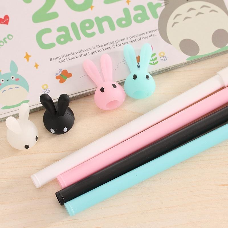 4Pcs Rabbit Gel Pens Set Kawaii School Supplies Office Stationary Photo Album Kawaii Pen