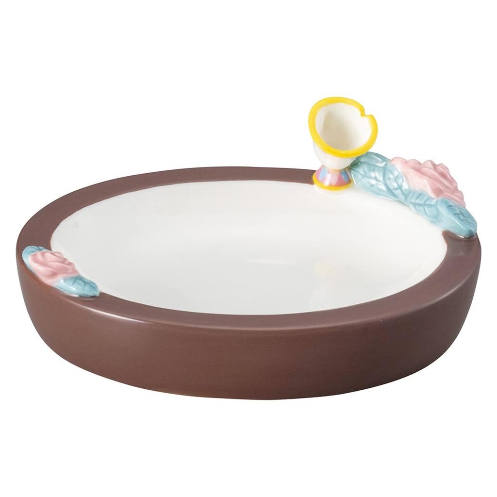 Sun Art Disney and the Chip Soap Dish 14cm SAN3635 Brown "Beauty Beast" Approx.