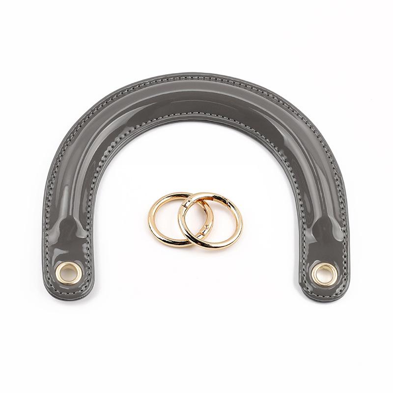 1Pc The New Product Is Suitable for Princess Diana Bag Strap, Arched Bag Strap U-shaped Handle Patent Leather Curved Pu Bag Strap