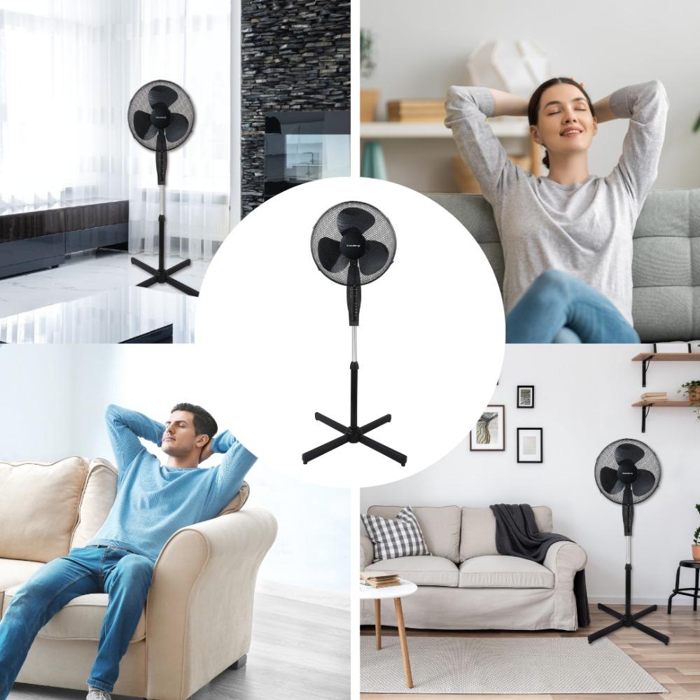 Wentylator podłogowy z pilotem i timerem 40cm 50W KLAUSBERG KB-7885