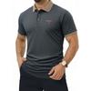 Men's Contrast Collar Short Sleeve Polo Norway Flag Print Breathable Casual Tops