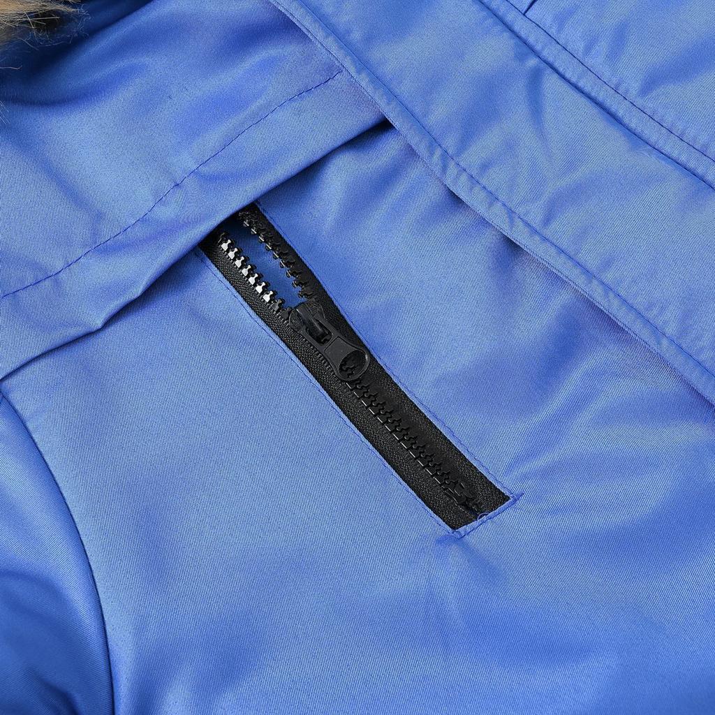 Kids' Detachable Hood Coat - Solid Color Trim Jacket