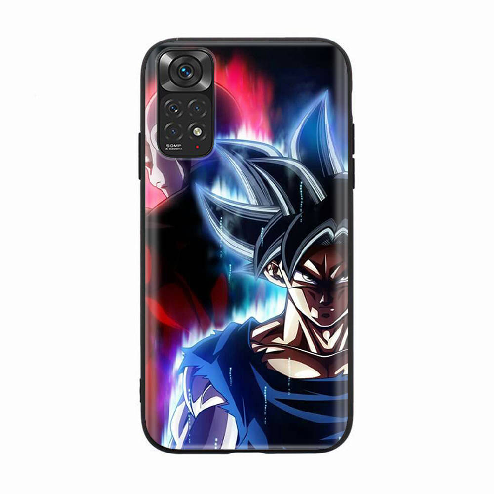 D-55 Dragon Z Ball Black Sofe Case for iPhone 16 15 Plus 14 13 Mini 12 11 Pro 8 6 6S SE 5 XR XS Max Realme C30 C33 C32 9I VIVO V29 V27 V23 Y36