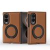 Für Samsung Z Fold 8 Ultra Z Fold 8 Business Lederstruktur Drehbarer Halter Hülle Mit Magnetischer Ladefunktion Stoßfeste Abdeckung Funda