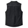 Chemise sans manches légère à revers et boutons pour homme, idéale pour le travail.
