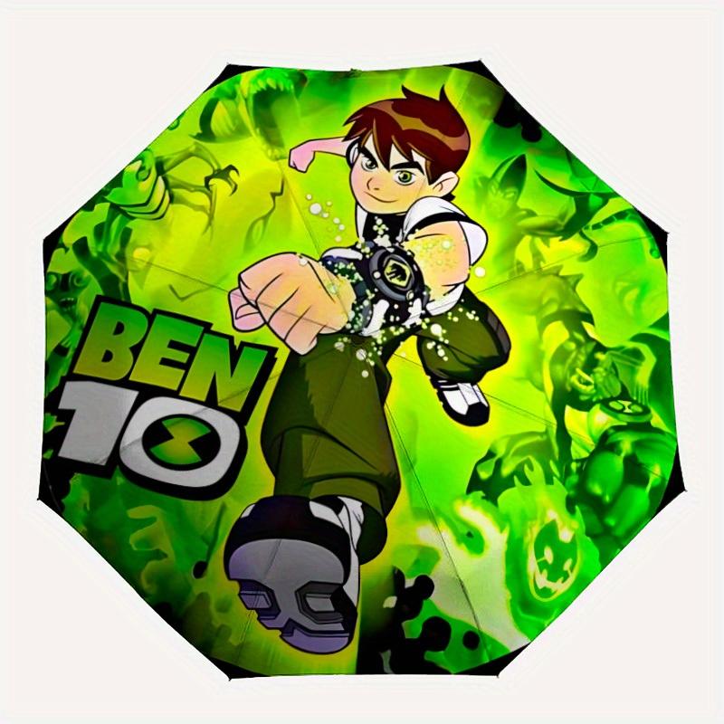 

1pc Ben 10 Automatic Opening/closing Umbrella, Foldable Sunshade, Perfect Gift for Friends, Durable Handle yy250815125