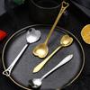 Heart Coffee Spoon Stainless Steel Hollowed Out Heart-shaped Spoon Teaspoon Dessert Snack Scoop Milk Spoons Tableware