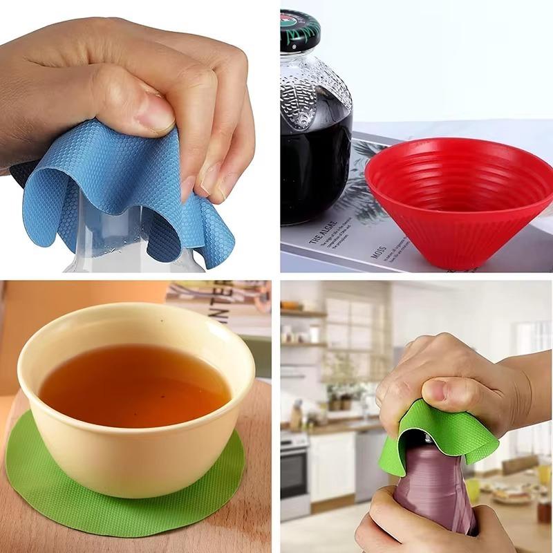 1/3pcs Rubber Can Opener Pad Gripper Bottle Lid Openers Reusable Grip Aid Seniors Easy Grip for Opening Jars and Bottle Lids 6