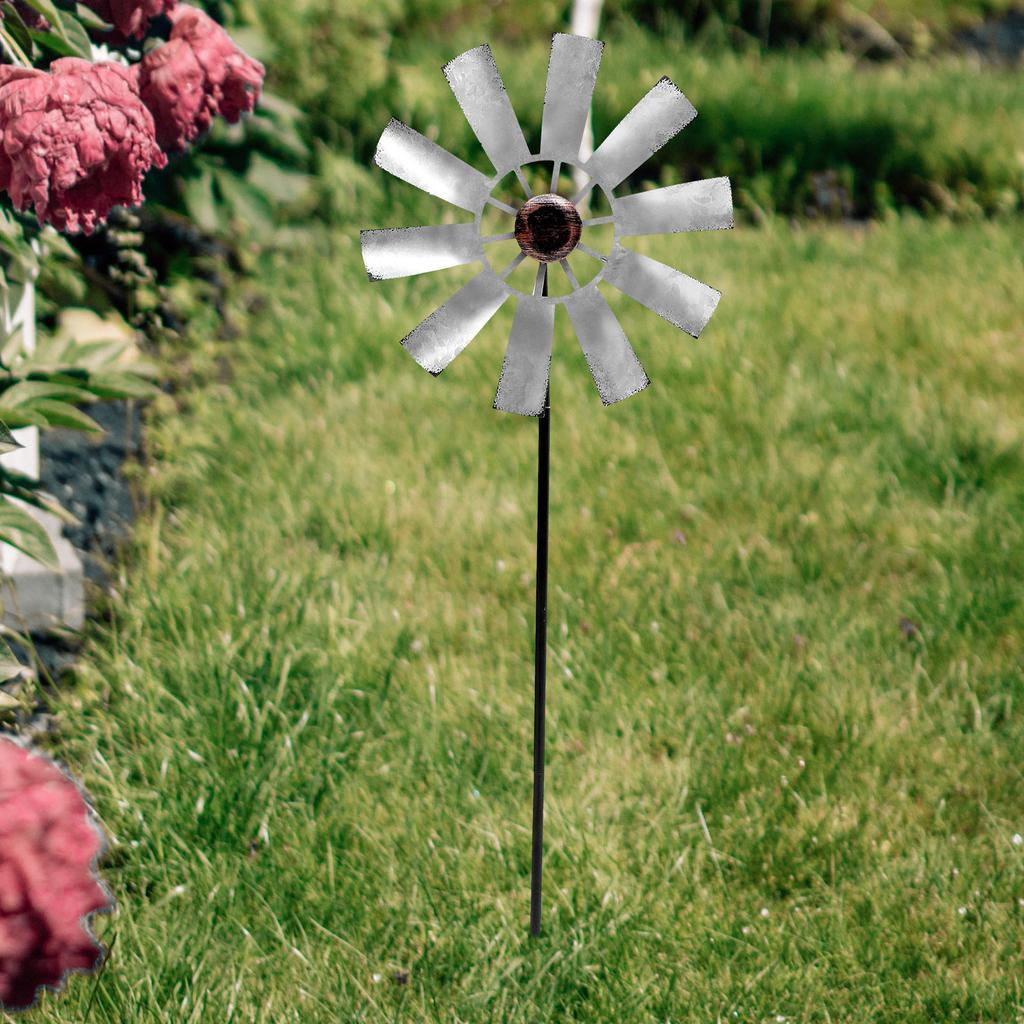 Oversized Rustic Decorative Wind Spinner Pinwheel Yard Windmill For Outside Garden Backyard Patio And Outdoor Themed Displays