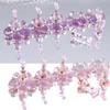 Crystal Flower Shape Nail Tip Practice Stand Shiny Nail Art Display Kit  DIY Practice