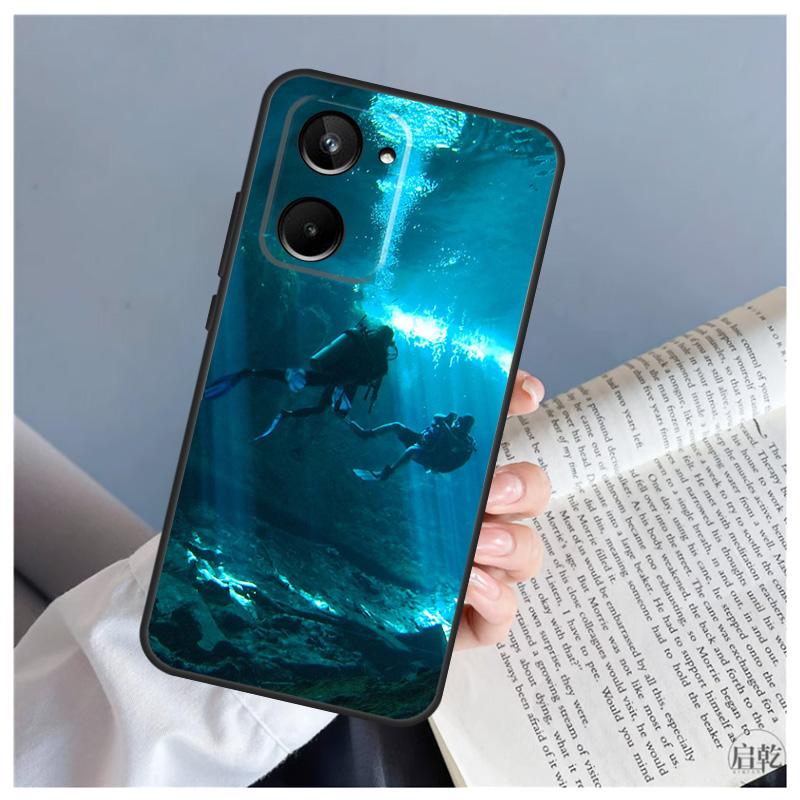 Scuba Diving For Realme GT7 Pro GT6 C67 C65 C63 C61 C55 C53 C51 C35 C71 C75 11 12 13 14 15 Pro Plus Case