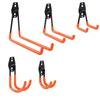 Heavy Duty Folding Ladder Chair with Storage Hook for Garage/Warehouse - Strong Load-bearing Metal Rack