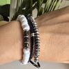 Vinyl Heishi Bead Bracelet For Men- Mens Trendy Bracelet