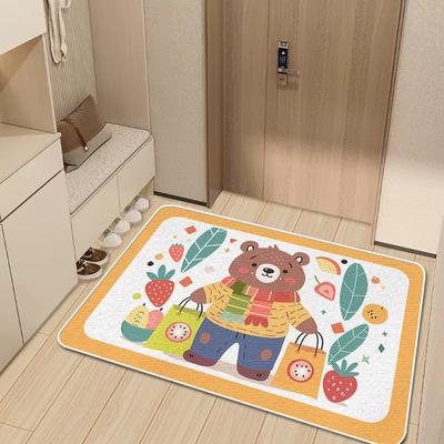 Teppich Fußmatte Bodenmatte Eingang Rutschfeste Matte Bodenmatte Tür Eingangstür Schlafzimmer Cartoon Badezimmer Saugfähige Matte Toilette