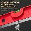 Torpedos Level, 3 Size Magnetic Torpedos Spirits Level Tool with Bubble 90/180Degrees Plastic Level