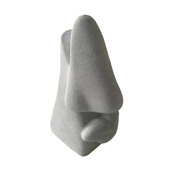 Nose Shaped Glasses Holder Printed Abstract Stand 3D Human