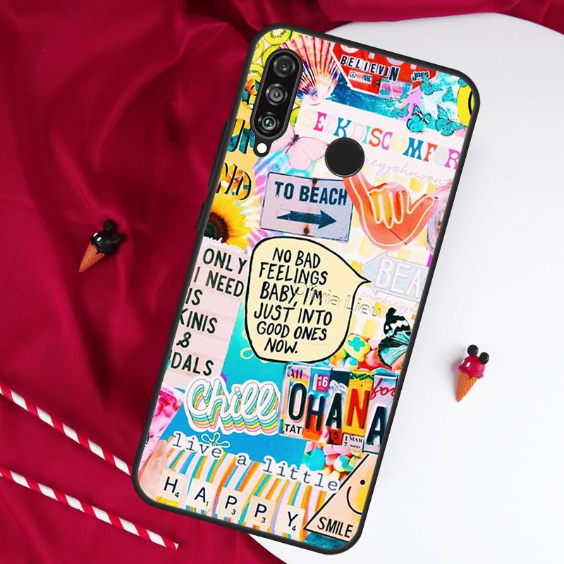 Summer Aesthetic Collage For Huawei Nova 5T 9 10 SE 7i 8i 11i 12i Y73 Y90 Y70 Y72 Y61 Y91 Y60 P20 P40 P30 Lite Case