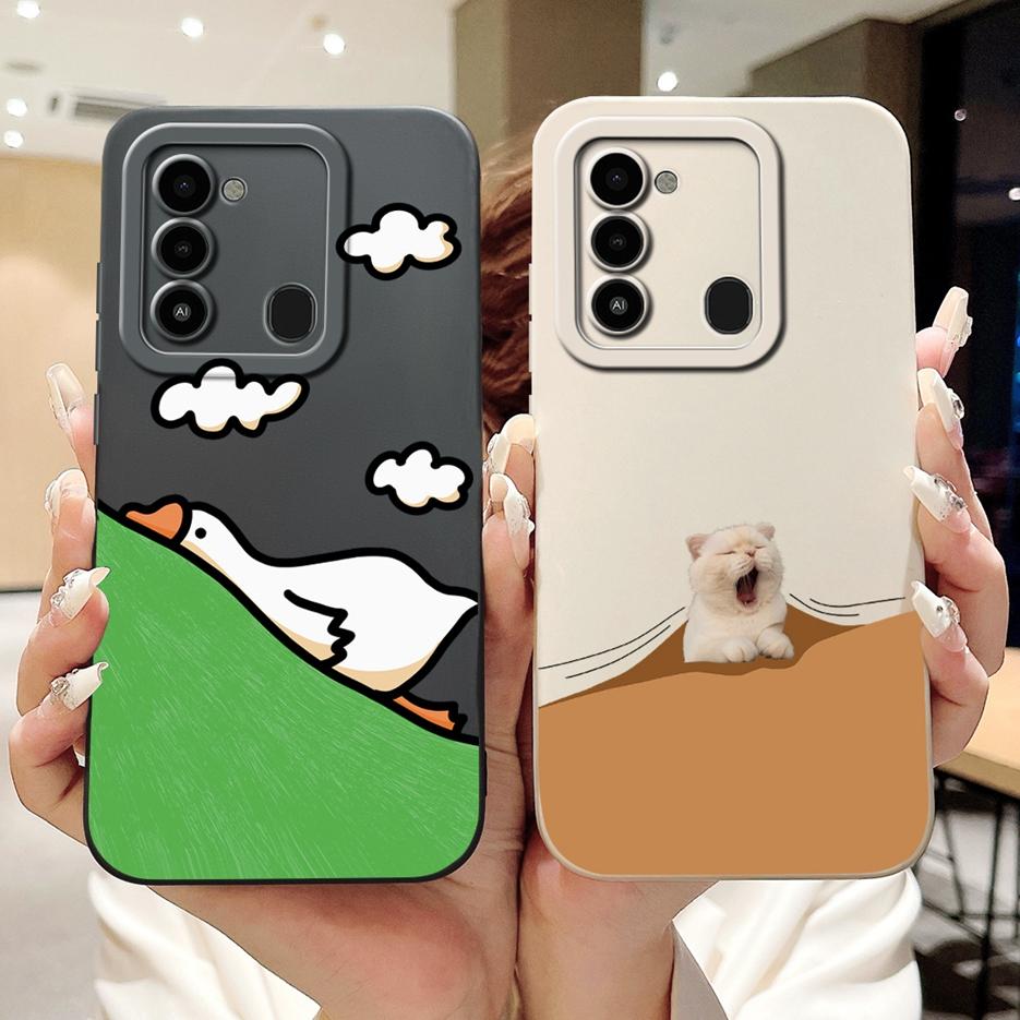 For Tecno Spark Go 2022 Case KG5 KG5h Cute Panda Cartoon Cover For Tecno Spark 8C Spark8C KG5k KG5j Phone Case Soft Fundas Coque