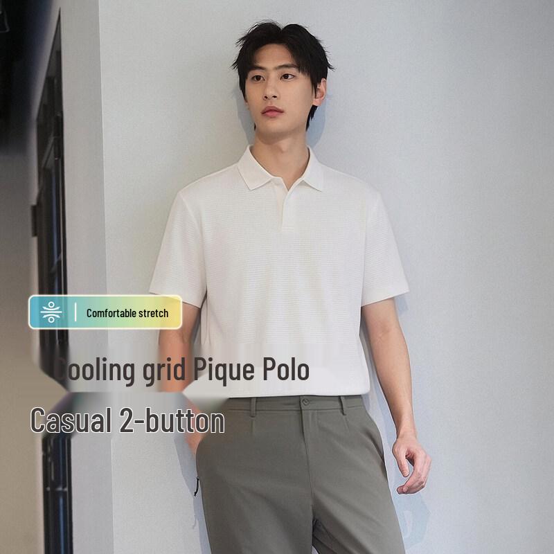 Hodo Men s Cooling Texture Polo Shirt M