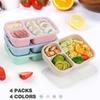 Compartment Separate 3 Grids Portable Lunch Box Kids Students Office Bento Box Food Storage Container