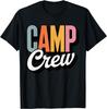 Retro Camp Crew Summer Camping Funny Friends Family Reunion T-Shirt