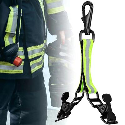 Universal Firefighter Glove Clips Strap with 1/2 Clip Glove Holder for Hanging Gloves Tool Bags - Universal Glove Keeper