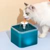 WTEMPO Fontanella Automatica per Animali Domestici Gatti 2L Filtro Distributore Ciotola Mangiatoia Erogatore Acqua Intelligente per Cani Gatti Mangiatoia per Bere Animali Domestici