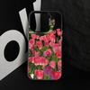 Super Beautiful Tulip Phone Case For iPhone 17,16,15,14,13,12,11 Plus,Pro Max,XS,Colored Silver Plated Inside Cover