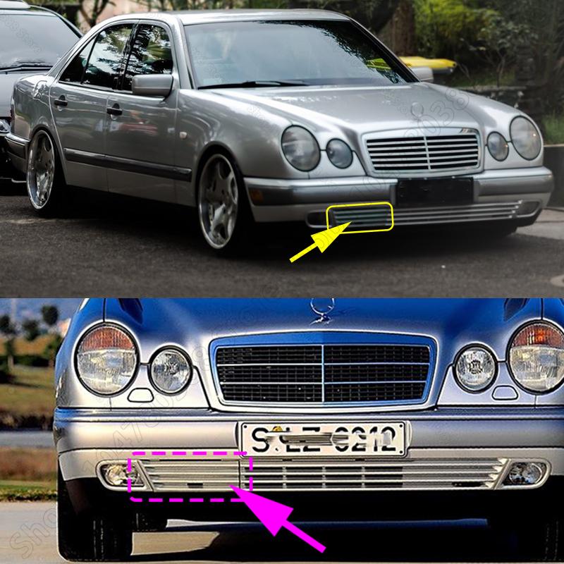 Front Bumper Tow Hook Cap Eye Cover (No Paint) For 1996-1999 W210 Mercedes Benz E Class 2108800605