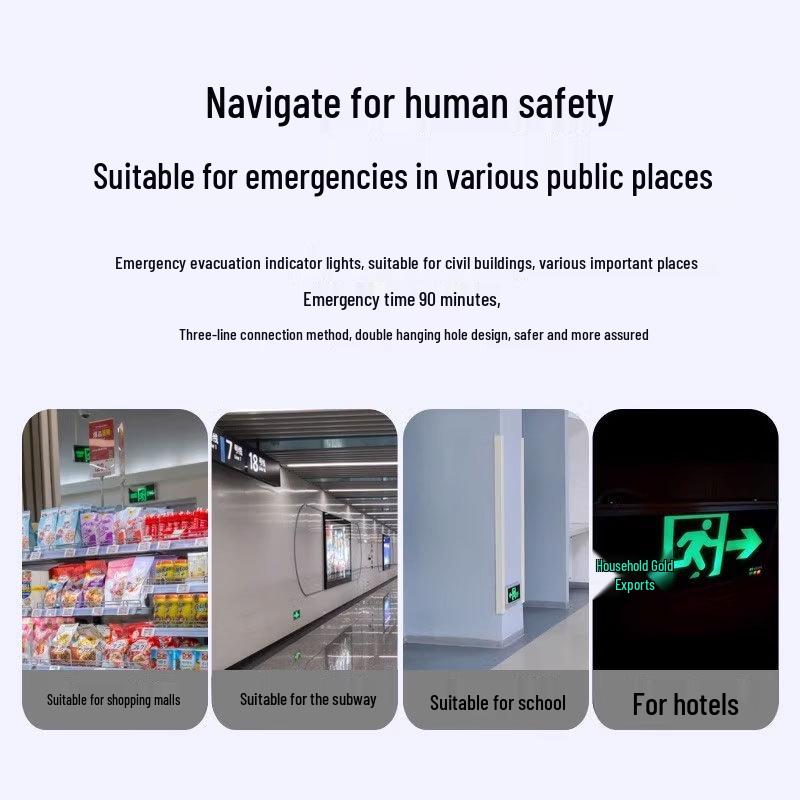 LED Notausgangs- & Treppenmarkierungsleuchte