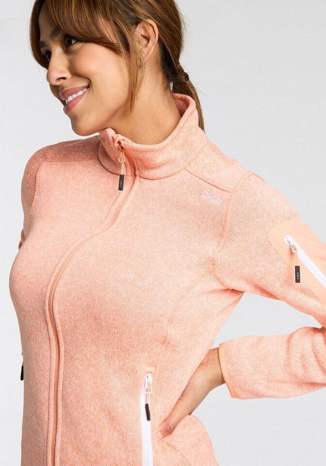 Jacket CMP Woman Fleece Jacket (3H14746) Melange Knit Jacket Fleece Jacket (3h14746-03ct) White-salmon