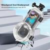 For Insta360 X5 PULUZ 60m Waterproof Sealed Diving Case (Transparent)
