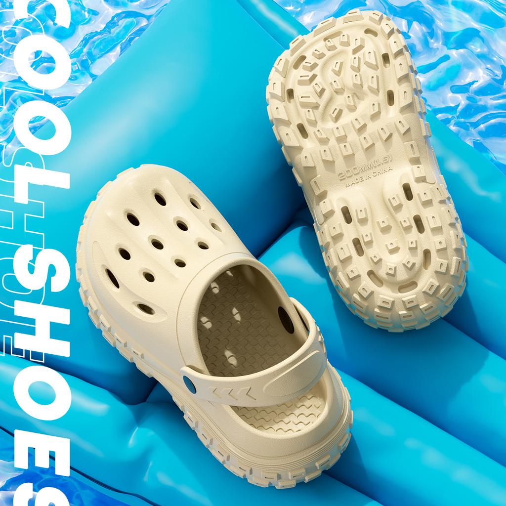 Platform Women Clogs Shoes Beach Garden Thick Bottom Sandals Fashion Comfortable Non-Slip Slippers Summer Indoor Outdoor Men Hole Shoes