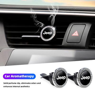 AIY5 Car Vent Air Freshener Aromatherapy Solid Perfume Diffuser For Grand Cherokee Wrangler JK Gladiator Compass Renegade Recon