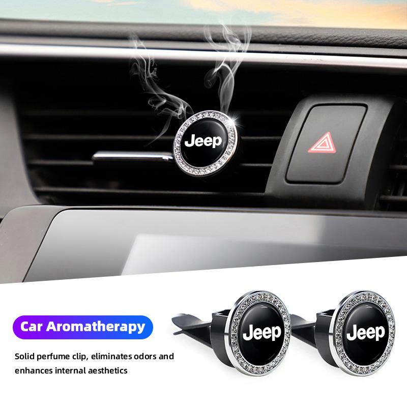 AIY5 Car Vent Air Freshener Aromatherapy Solid Perfume Diffuser For Jeep Grand Cherokee Wrangler JK Gladiator Compass Renegade Recon
