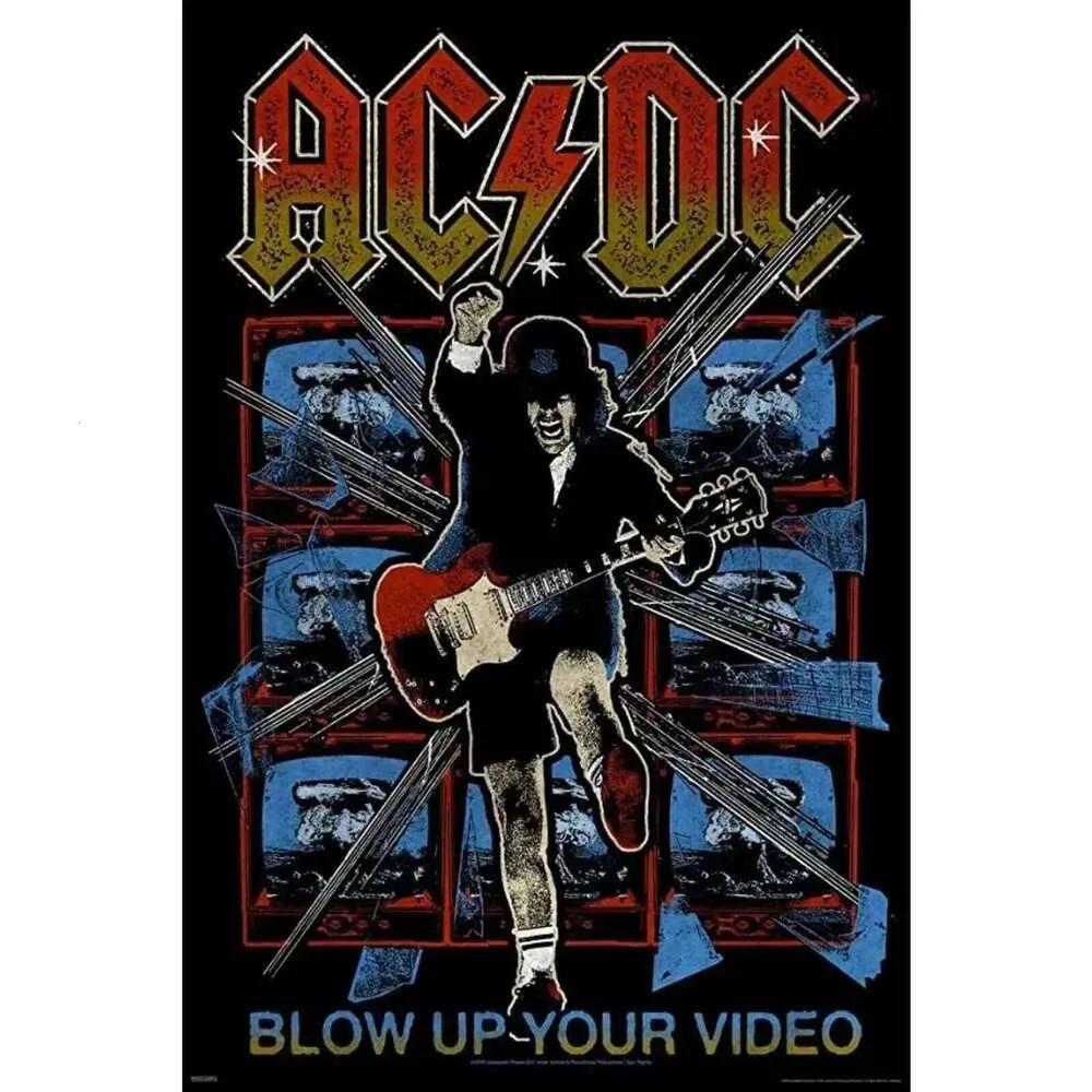 AC DC Vintage Heavy Music Cool Classic Rock Band Metal Tin Sign for Home Restaurant Cafe Bar Art Wall Decoration Gifts 26T0104 26T0104